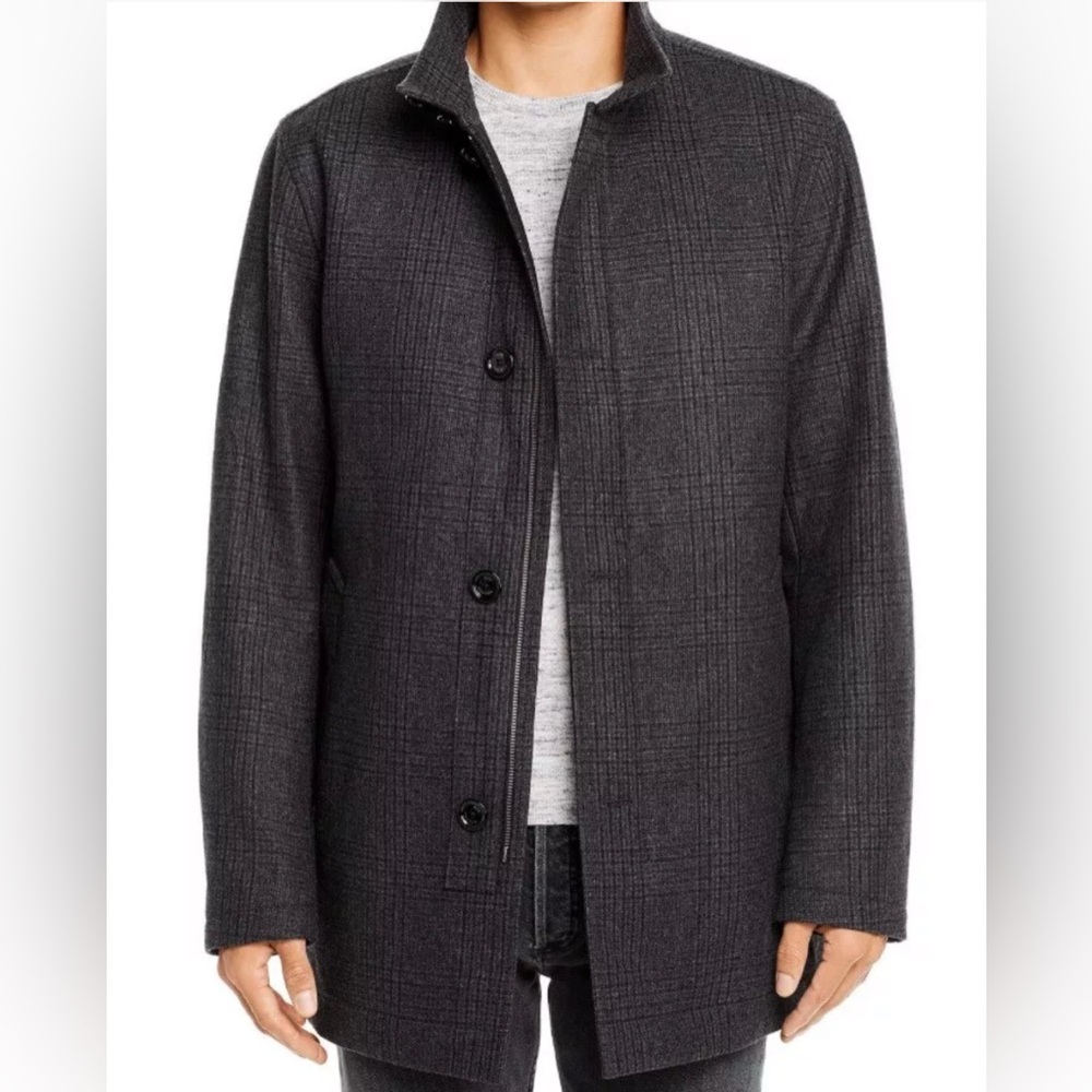 Hugo Boss Camron Wool Blend Coat in Open Gray, 36R